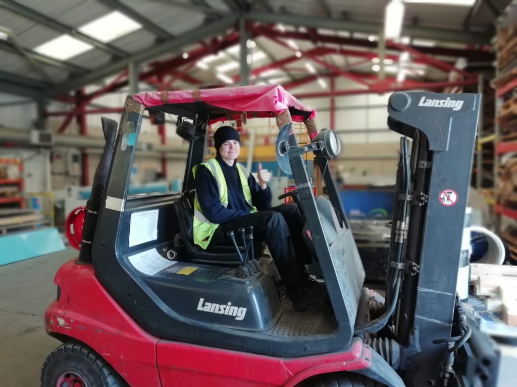 William Scott Staff Training Forklift Congratulations