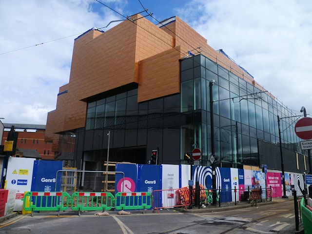 Aluminium shingle cladding to Rochdale Riverside Cinema