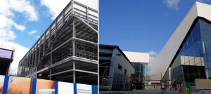 Steelwork and cladding to marks on spencer