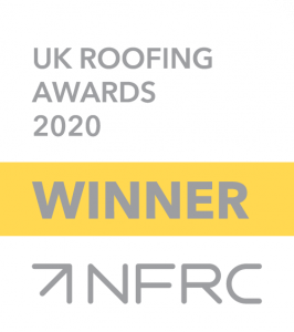 NFRC Winners logo - Grey text with white background and yellow banner