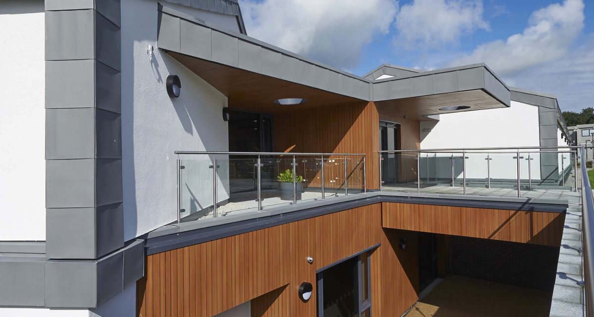 Zinc roofing and cladding Cockermouth Hospital Longworth 3