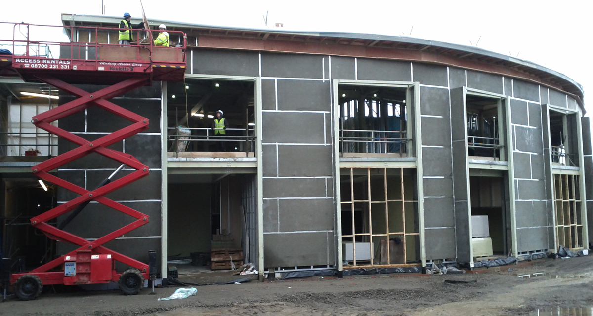 Zinc roofing and cladding Cockermouth Hospital Longworth 11