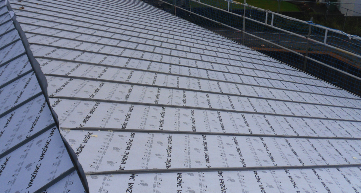 Zinc roofing and cladding Cockermouth Hospital Longworth 12