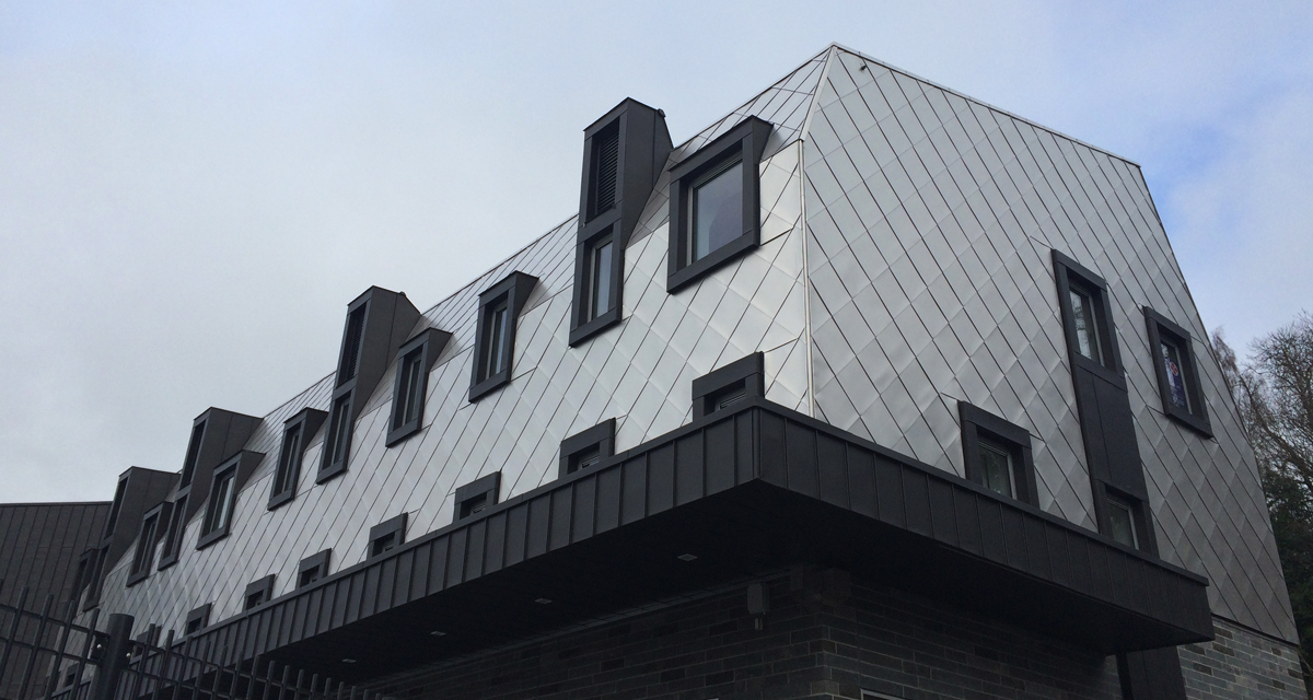 Zinc roofing and cladding Galashiels Transport Interchange Longworth D% Architects Morrison Construction 2