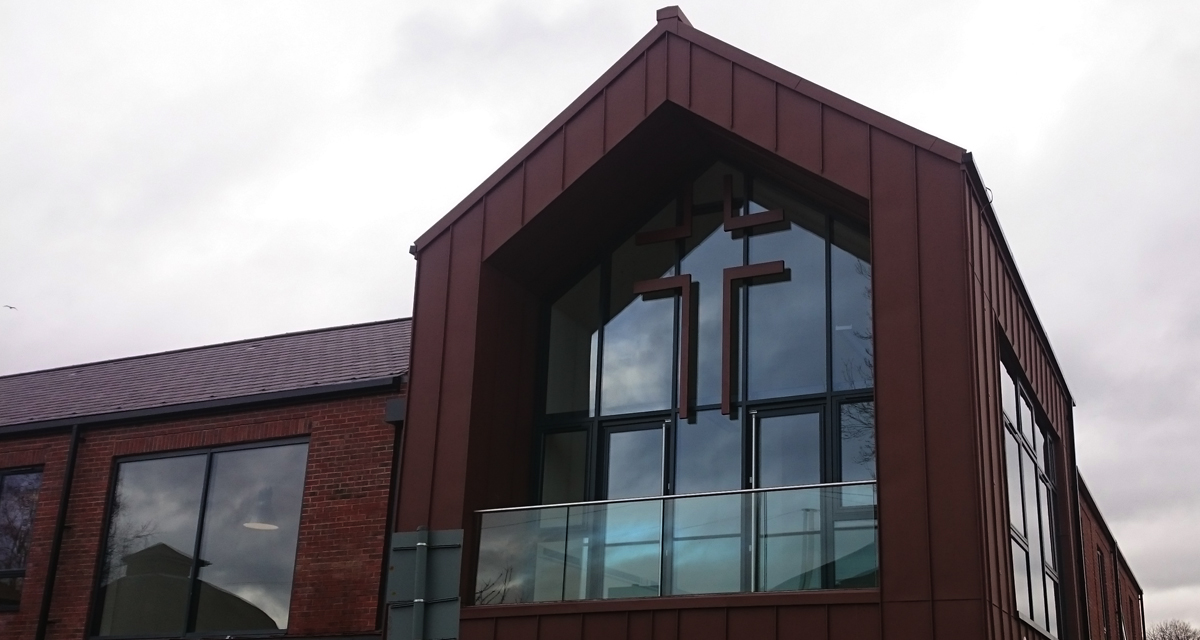 Zipped Standing Seam roofing and cladding by Longworth St Brides Church 4
