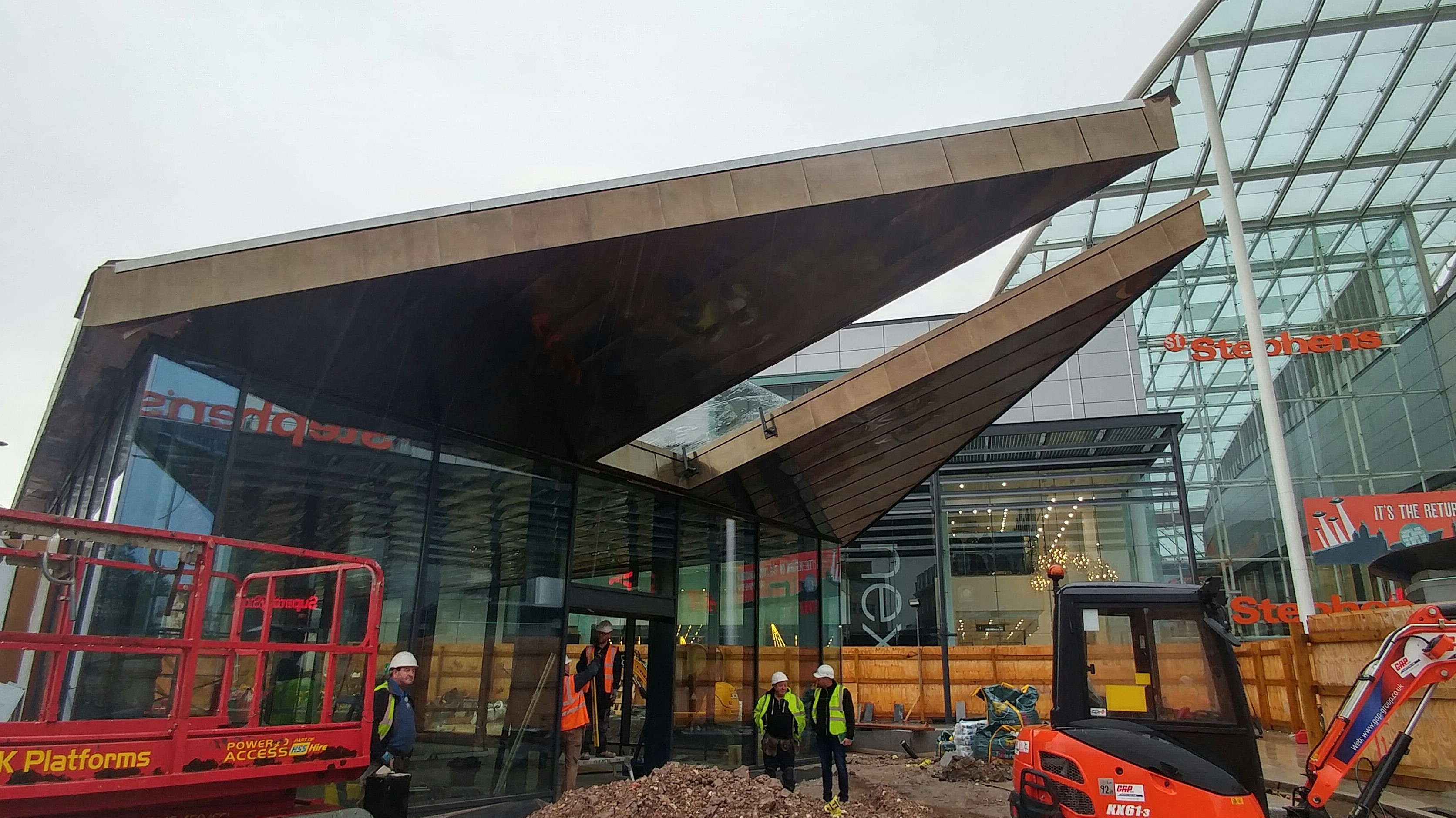 Caffe Nero Hull Longworth Brass Cladding