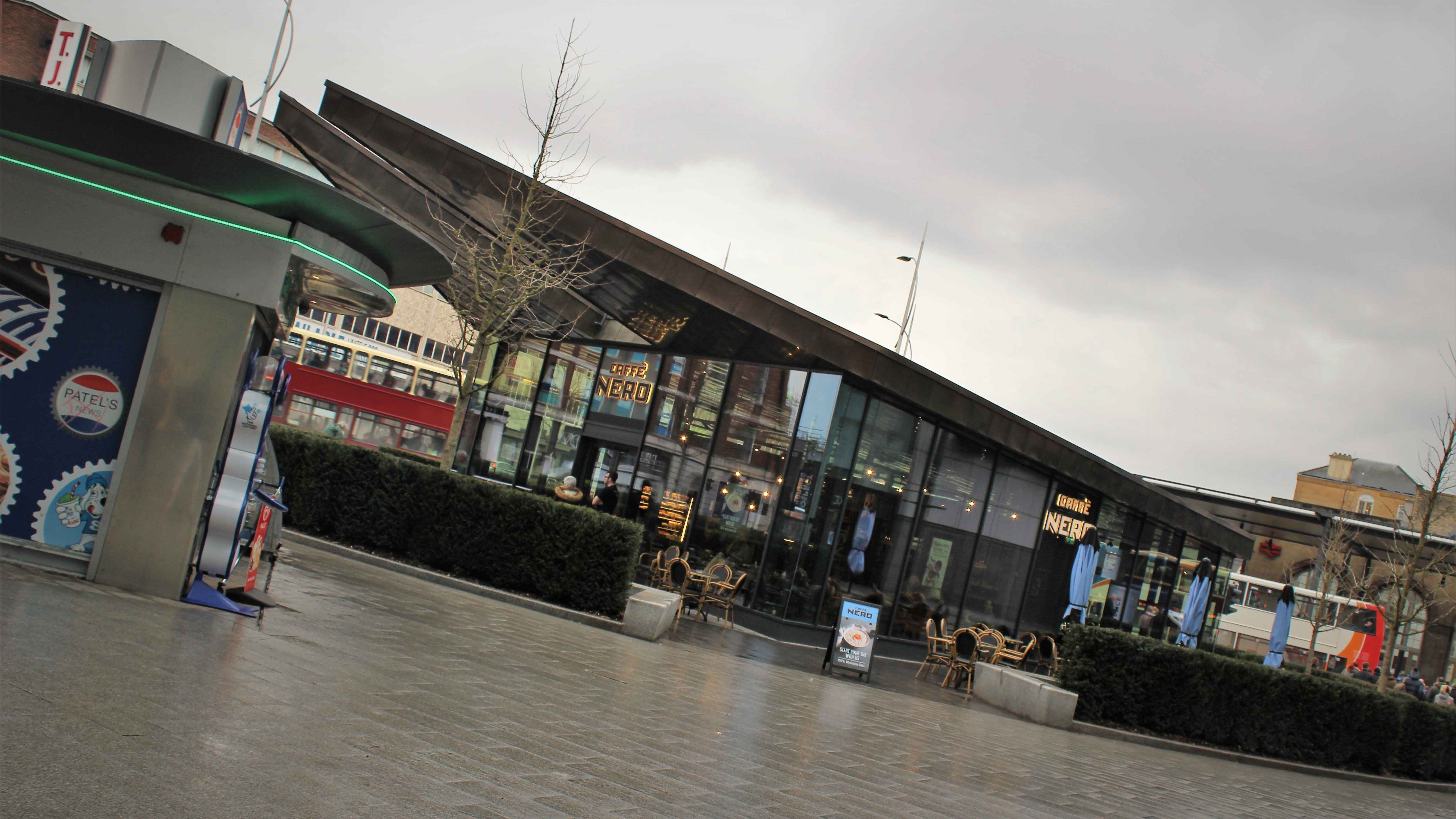 Caffe Nero Hull Longworth Brass Cladding