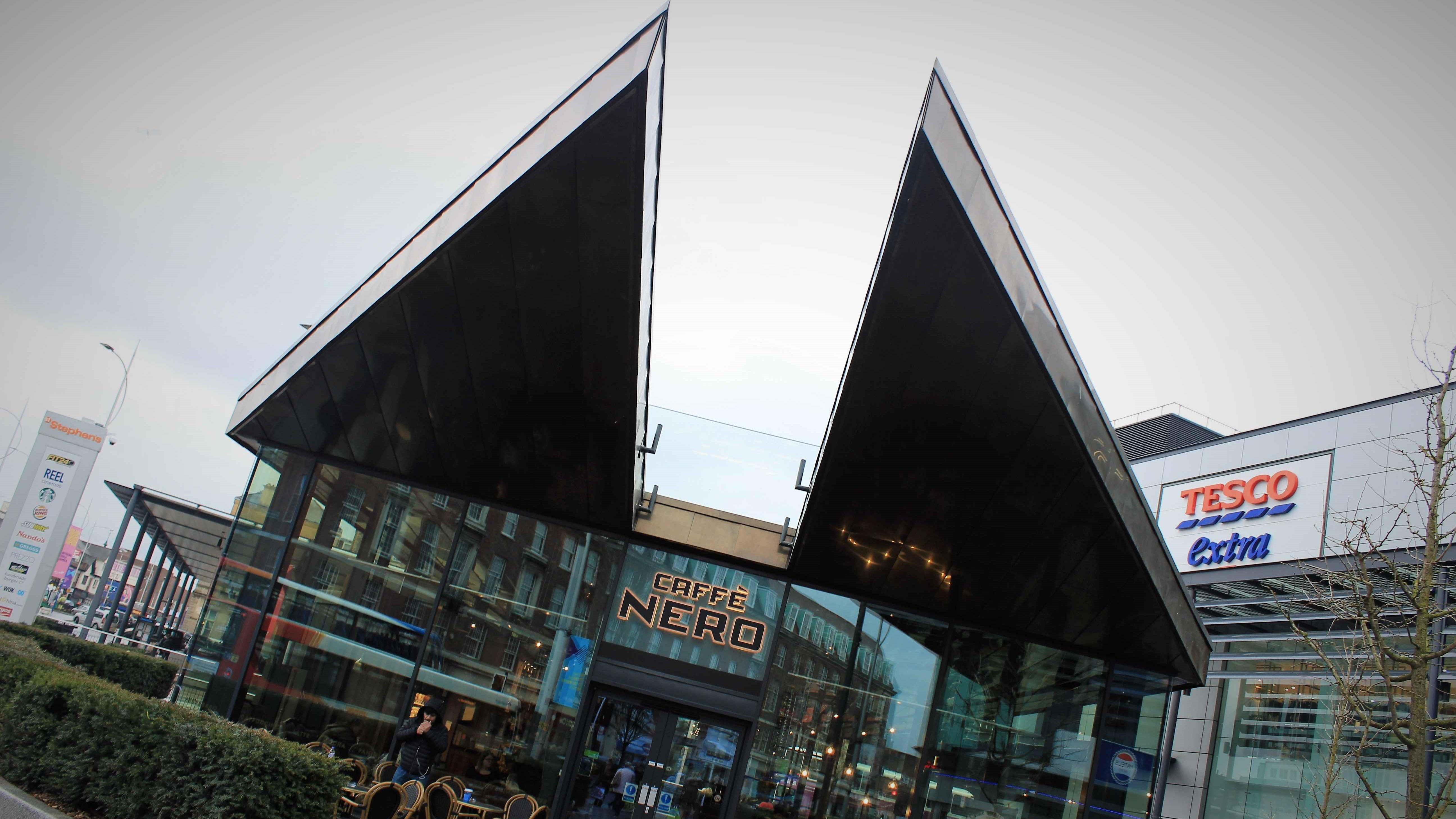 Caffe Nero Hull Longworth Brass Cladding