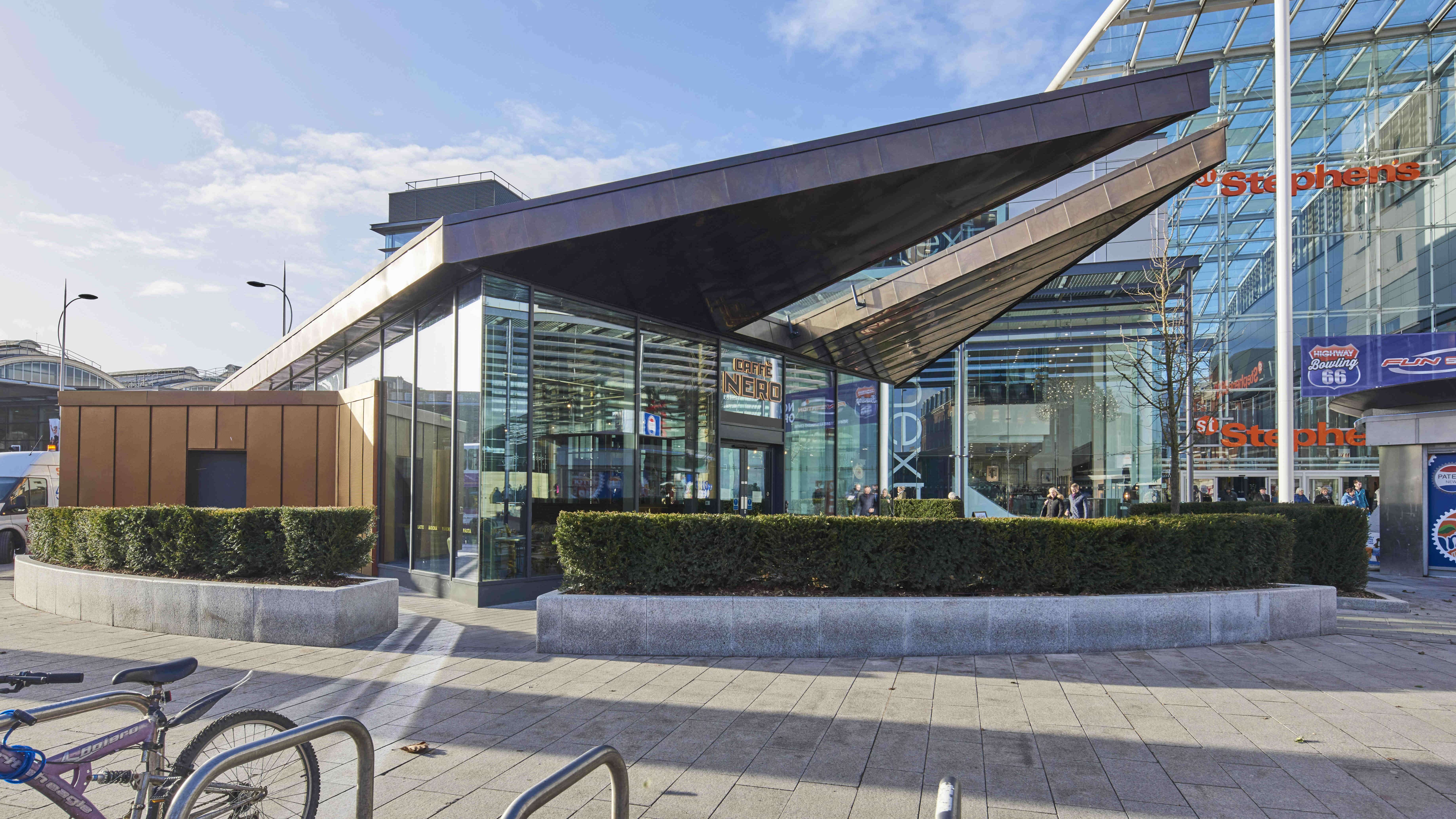 Caffe Nero Hull Longworth Brass Cladding