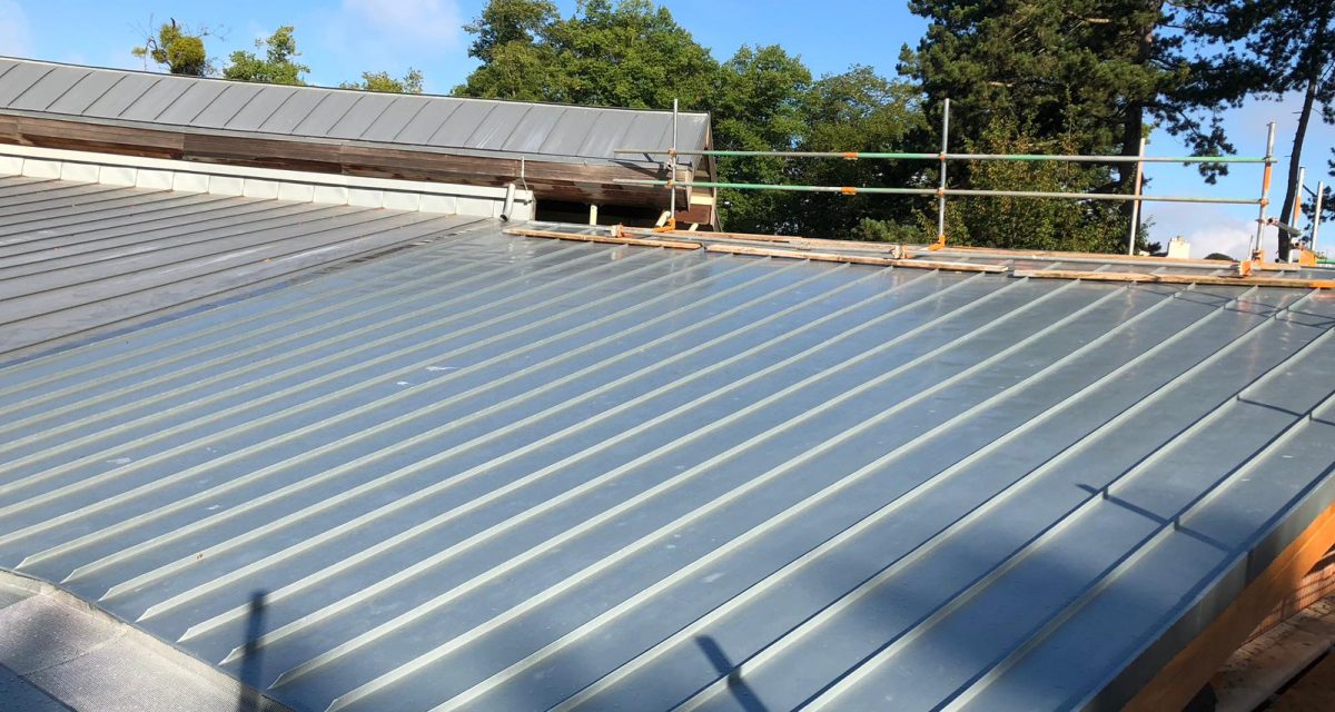 Red Hill Primary school Longworth zinc roofing curved and tapered 3