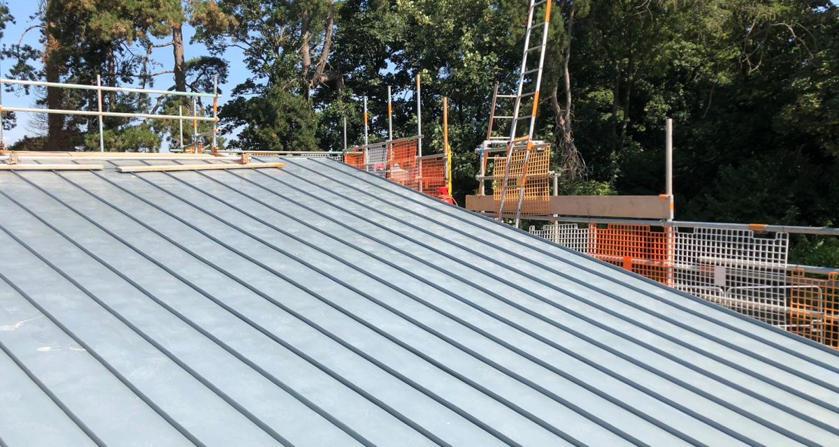 Red Hill Primary school Longworth zinc roofing curved and tapered 4