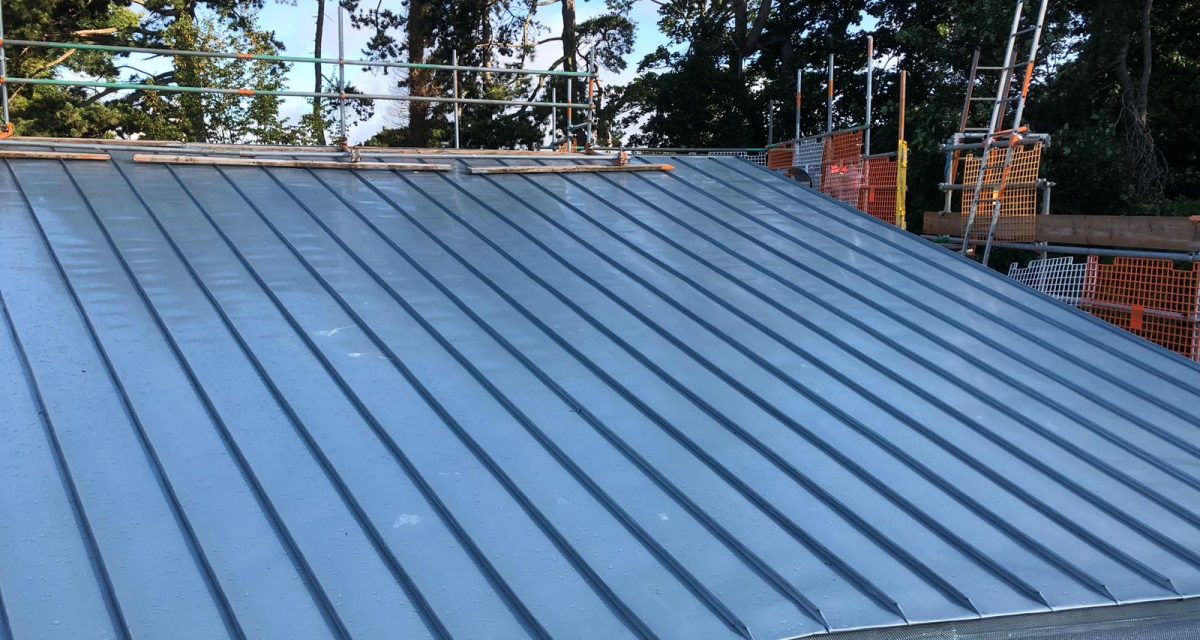 Red Hill Primary school Longworth zinc roofing curved and tapered 5