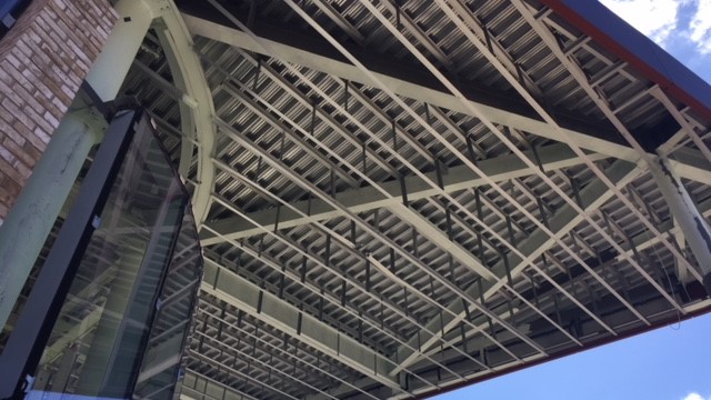 Wigan Bus Station Longworth internal soffit support